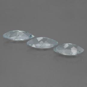 2.89天然海蓝宝石，马眼形，11×5.2毫米，VVS-VS