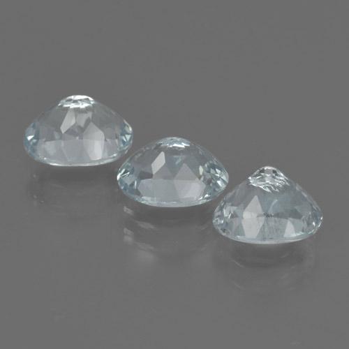 2.93天然海蓝宝石，椭圆形切割，7.3×5.6毫米，VVS-VS