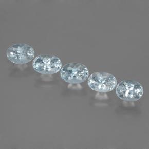 2.72天然海蓝宝石，椭圆形切割，6.2×4.5毫米，VS