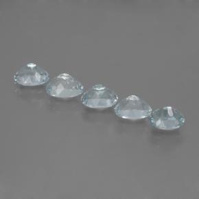 2.72天然海蓝宝石，椭圆形切割，6.2×4.5毫米，VS