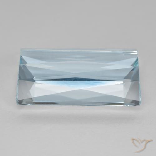 10.58克拉天然蓝晶，狭长方形，VVS