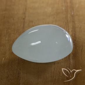 15.88克拉天然蓝晶，梨形，半透明