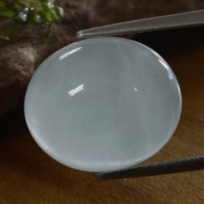 8.61克拉天然蓝晶，椭圆形切割，半透明