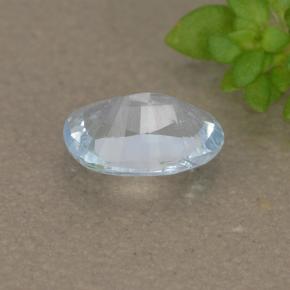 0.38克拉天然海蓝宝石，椭圆形切割，6.1×4.5毫米，VS-SI