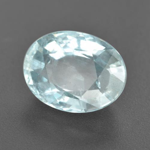 7.07克拉天然海蓝宝石，椭圆形切割，14×10.6毫米，VS-SI