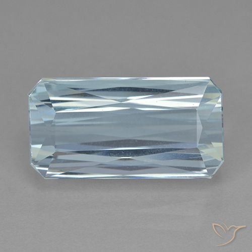 10.05ct 天然 浅蓝色 蓝晶, 祖母绿式切割, VVS