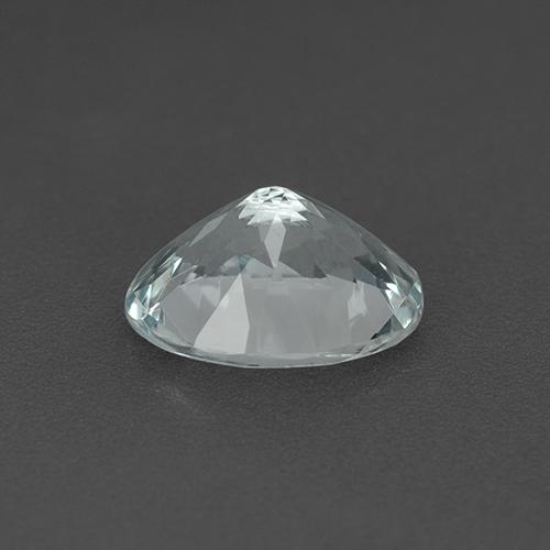 2.06克拉天然白色海蓝宝石，椭圆形切割，9.9×7.8毫米，VVS
