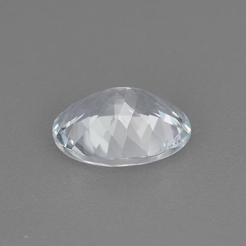 1.39克拉天然白色海蓝宝石，椭圆形切割，8.9×6.9毫米，VVS