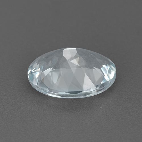 1.60克拉天然白色海蓝宝石，椭圆形切割，9.1×7.1毫米，VVS