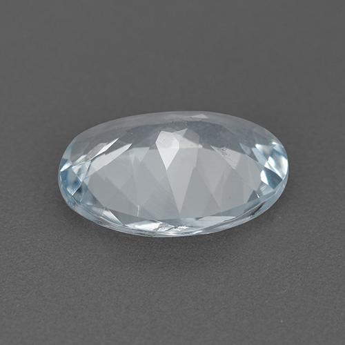 1.47克拉天然白色海蓝宝石，椭圆形切割，9.6×7.4毫米，VVS-VS