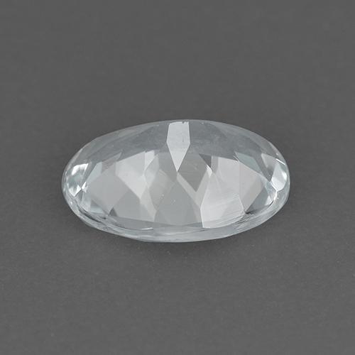 0.88克拉天然白色海蓝宝石，椭圆形切割，8×6.1毫米，VVS