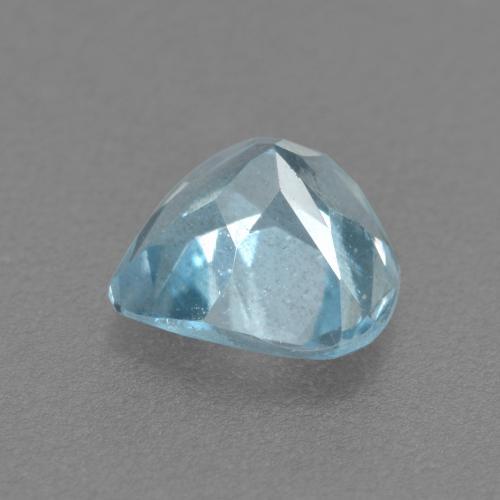 0.65克拉天然海蓝宝石，梨形，6.1×6毫米，VS-SI