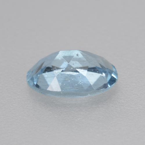 0.36克拉天然海蓝宝石，椭圆形切割，6.1×3.9毫米，VS-SI