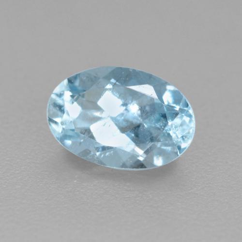 0.47克拉天然海蓝宝石，椭圆形切割，6.1×4.1毫米，VS-SI