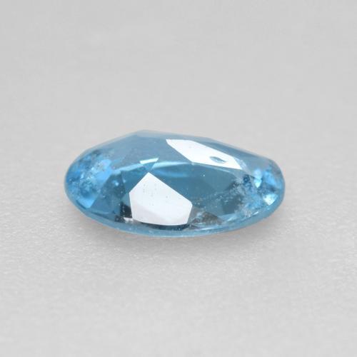 0.41克拉天然海蓝宝石，椭圆形切割，6.4×4.6毫米，VS-SI
