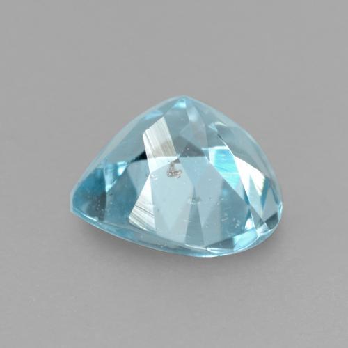 0.38克拉天然海蓝宝石，梨形，5.2×5毫米，SI