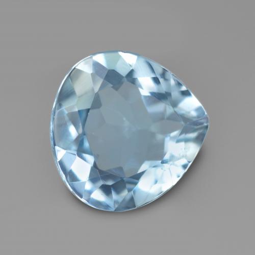 0.57克拉天然海蓝宝石，梨形，6.1×6毫米，VVS-VS