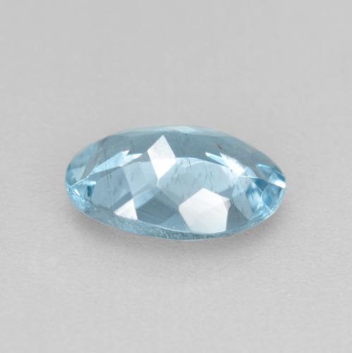 0.65克拉天然海蓝宝石，椭圆形切割，7.1×5.1毫米，VS-SI