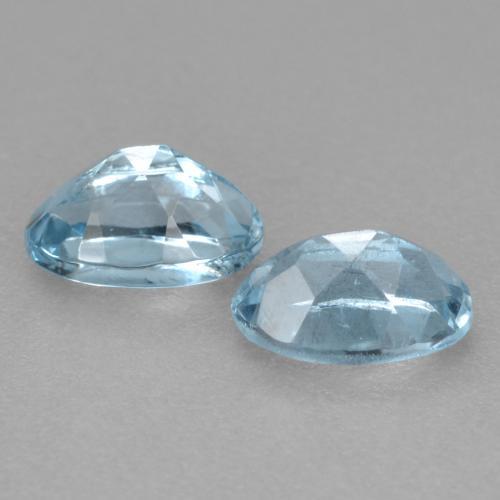 0.53天然海蓝宝石，椭圆形切割，5.1×3.2毫米，VS-SI