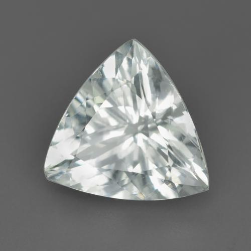 3.00克拉天然白色海蓝宝石，三角形，10.8×10.5毫米，VVS-VS