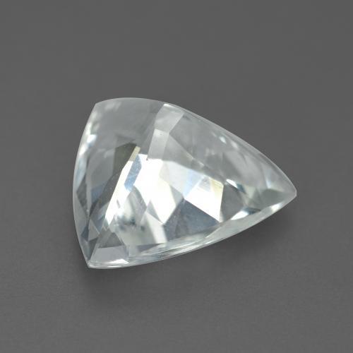 3.00克拉天然白色海蓝宝石，三角形，10.8×10.5毫米，VVS-VS