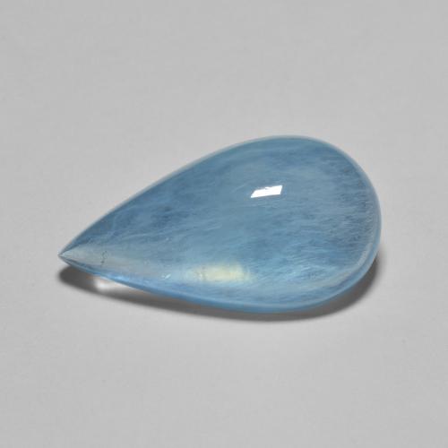 5.79克拉天然海蓝宝石，梨形，18.1×9.8毫米，透明