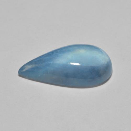 5.79克拉天然海蓝宝石，梨形，18.1×9.8毫米，透明