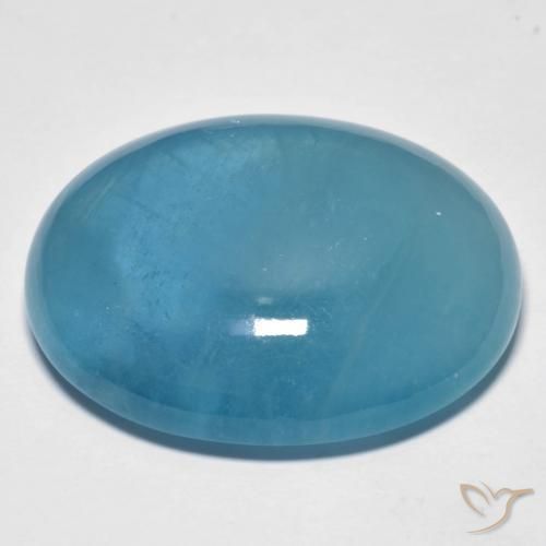 42.60克拉天然蓝晶，椭圆形，透明