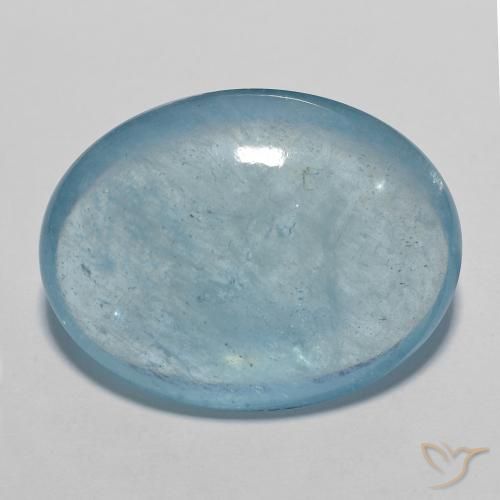 20.10ct 天然 天蓝 蓝晶, 椭圆形, 透明