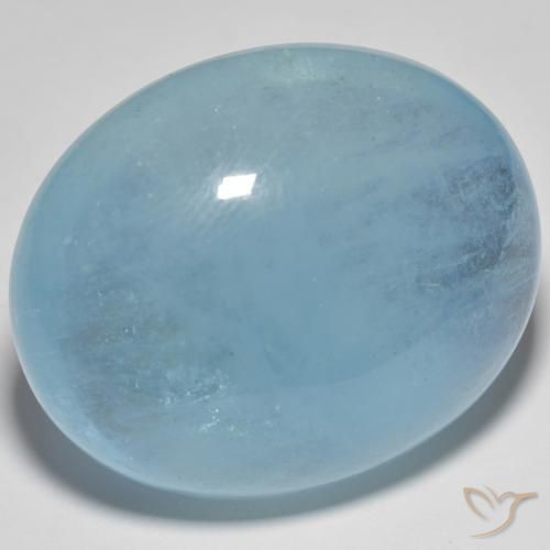 59.70ct 天然 浅青色 蓝晶, 椭圆形, 透明