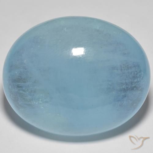 59.70克拉天然蓝晶，椭圆形，透明