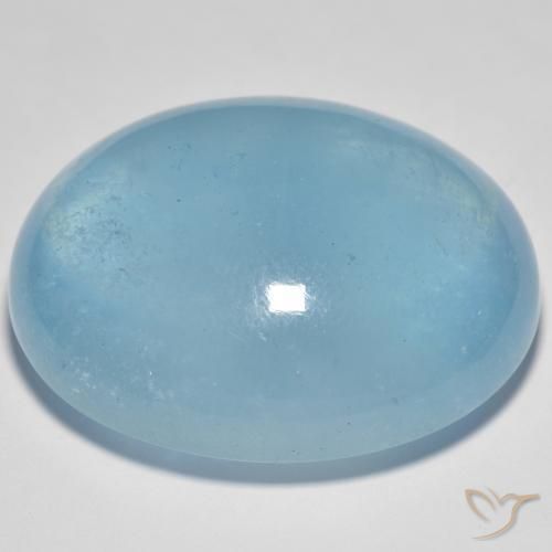 59.70克拉天然蓝晶，椭圆形，透明