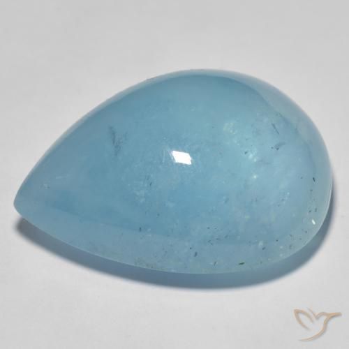 49.00克拉天然蓝晶，梨形，透明