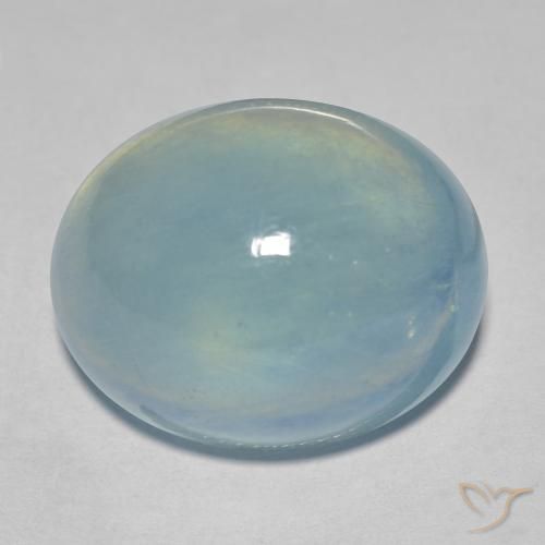 23.48ct 天然 淡蓝色 蓝晶, 椭圆形, 透明