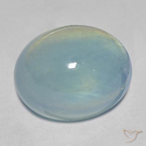 23.48克拉天然蓝晶，椭圆形，透明