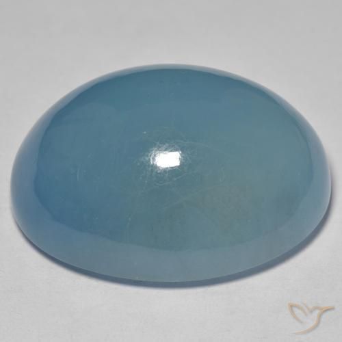 63.50克拉天然蓝晶，椭圆形，半透明