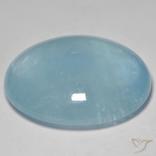 71.79克拉天然蓝晶,椭圆形,透明