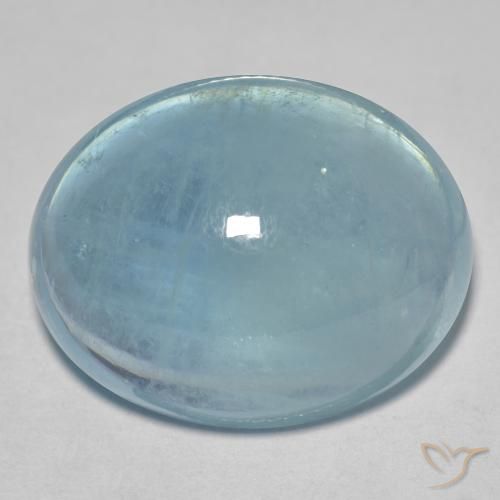 31.95ct 天然 浅蓝绿色 蓝晶, 椭圆形, 透明