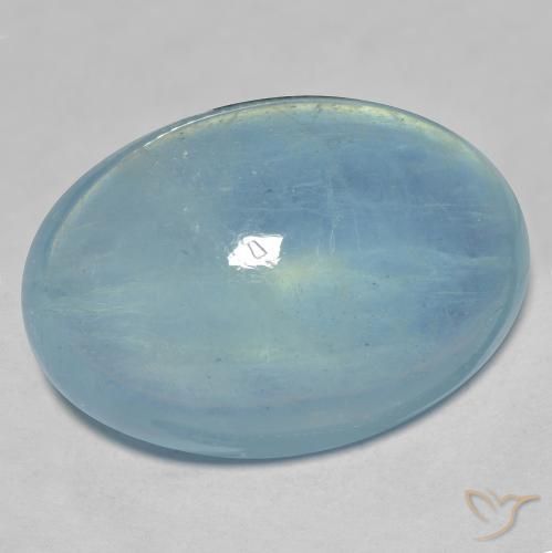 26.47ct 天然 浅青色 蓝晶, 椭圆形, 透明
