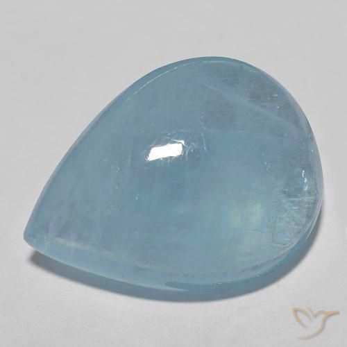 29.27ct 天然 淡蓝色 蓝晶, 梨形, 透明