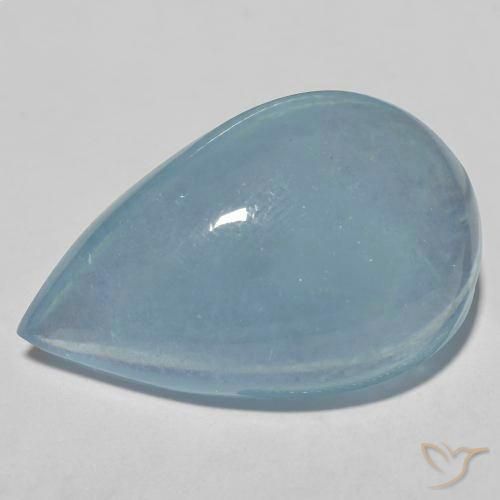 30.15ct 天然 淡蓝色 蓝晶, 梨形, 透明