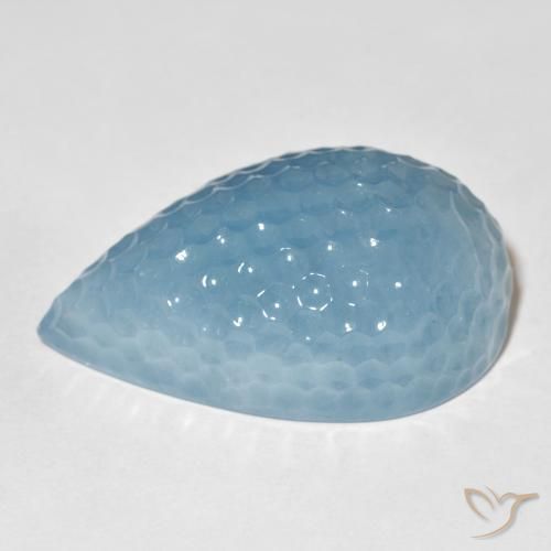 69.84克拉天然蓝晶，梨形，半透明