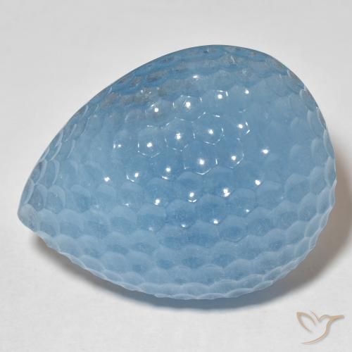 70.51ct 天然 瑞士蓝 蓝晶, 梨形, 半透明