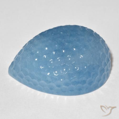 70.51克拉天然蓝晶，梨形，半透明