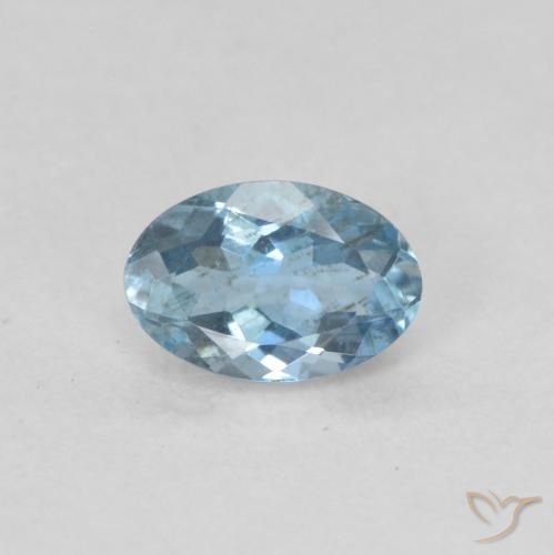 0.42ct 天然 天蓝 蓝晶, 椭圆形, VS