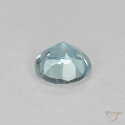 0.17克拉天然蓝晶，圆形的，VS