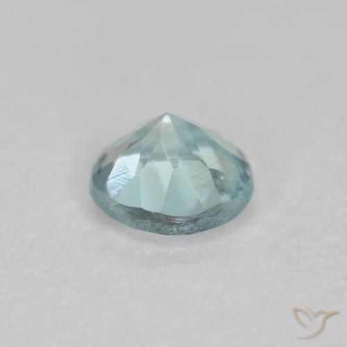 0.22克拉天然蓝晶，圆形的，VS