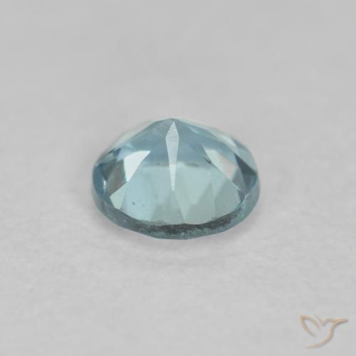 0.24克拉天然蓝晶，圆形的，VS