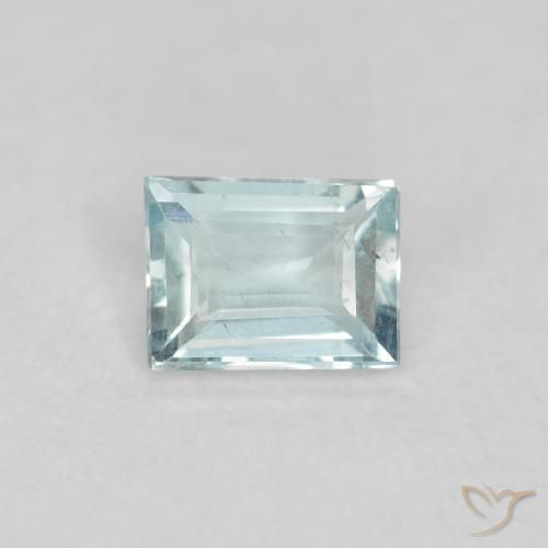 0.18ct 天然 浅蓝绿色 蓝晶, 狭长方形, VS