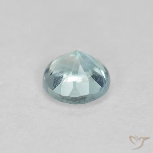0.23克拉天然蓝晶，圆形的，VS